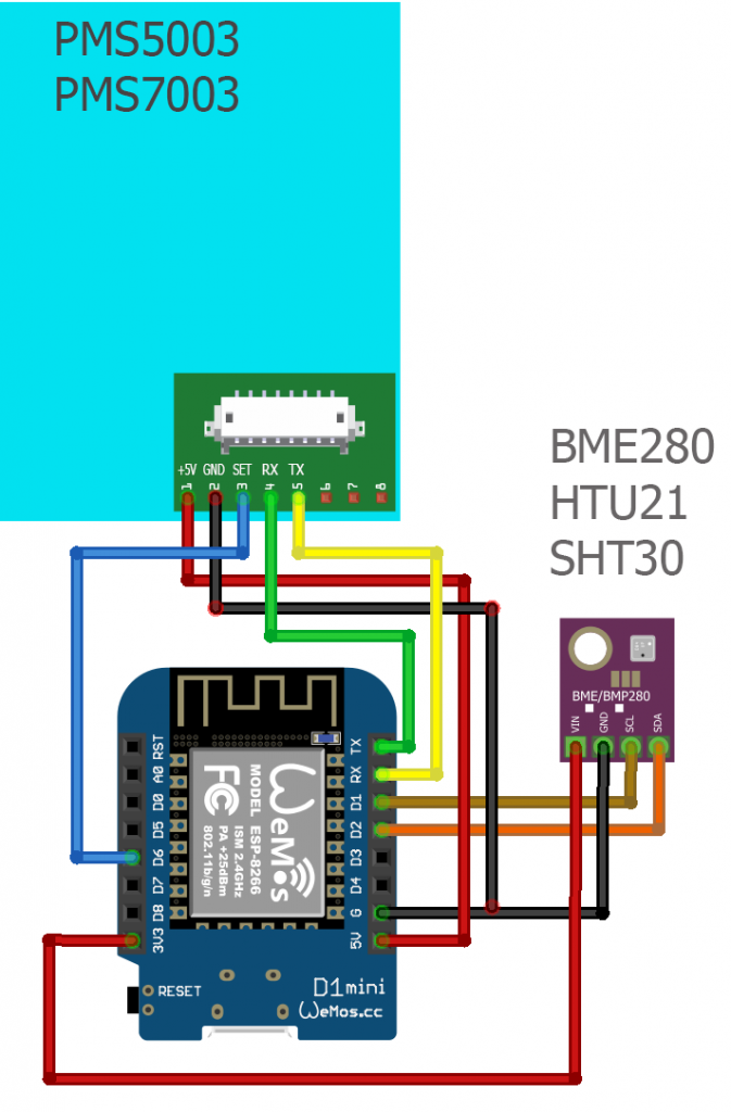 D1 mini esp8266 схема